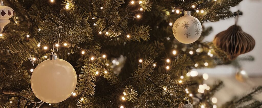 Décoration du sapin de Noël par les résidents